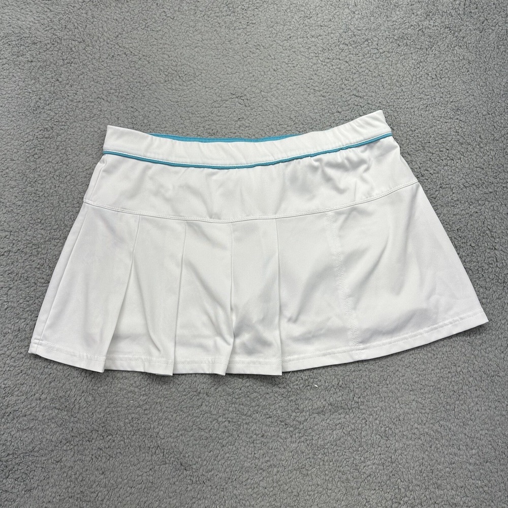 Bolle Tech Womens Size Large Tennis Skort White Golf Polyester Skirt Activewear